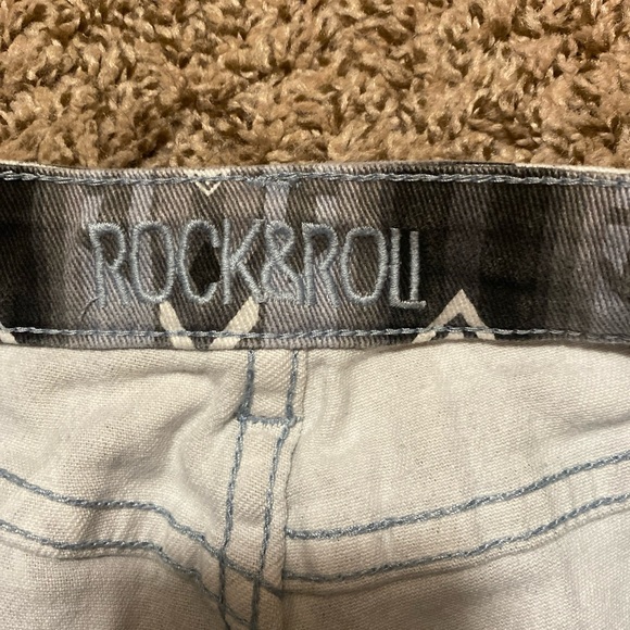 Rock & Roll Denim Ladies Multi Colored High Rise Flare Jeans WHN6091 Size 30x 34 - Picture 8 of 13